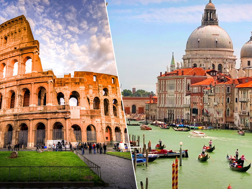 places to visit between venice and rome